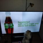 watching television